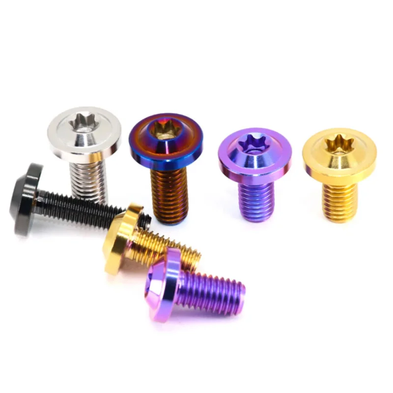 1Pcs Titanium Bolt M4 M5 M6 M8 Length 10/15/20/25/30/35/40/45/50/55/60mm Truss Head Torx Screw For Part Modification Fasteners