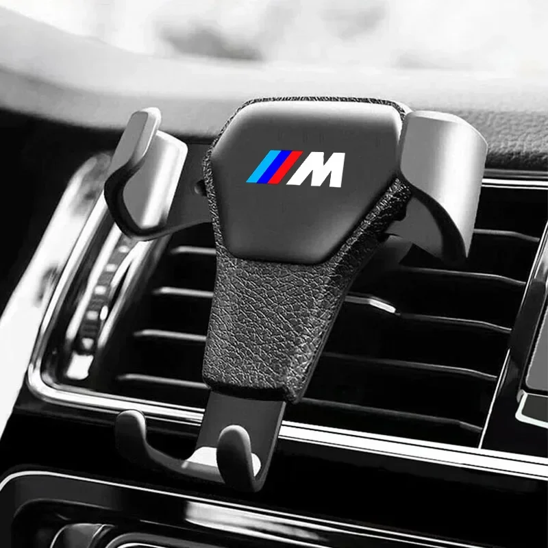 Universal Gravity Auto GPS Mobile Phone Holder Car Air Vent Clip Installation For BMW M M3 M5 X3 E46 X5 X7 F10 car accessories