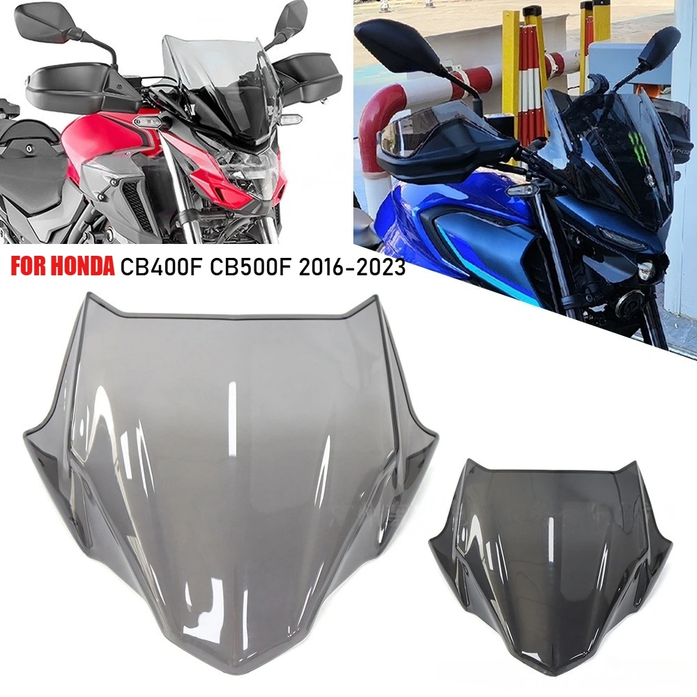 Für HONDA CB500F CB400F 2016-2023 Windschutzscheibe Windschild Parabrisas Windabweiser Bildschirm Windschutz Motorradzubehör