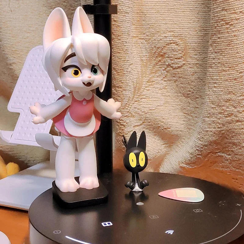 Kongzoo Reine Natürliche Maid Katze Kawaii Blind Box Puppe Action Figur Ornamente Sammeln Kinder Weihnachten Geburtstag Überraschung Geschenk Spielzeug