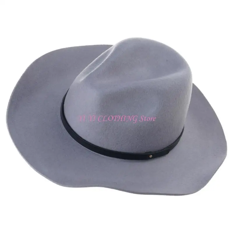 n5kf-elegant-homburg-hat-for-men-women-unisex-wear-vintage-top-hat-cowboy-costume