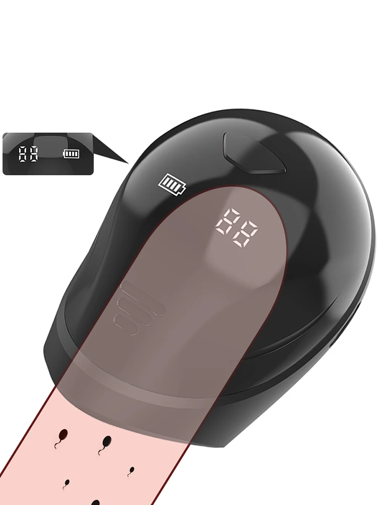 Male Masturbator Penis Enlargerment Trainer Vibrator For Men 10 Vibration Modes Glans Stimulater Massager Adult Supplies_voghion.com
