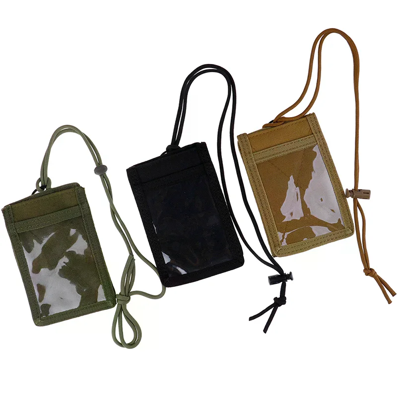 Tactical ID Card Case Patch Neck Lanyard and Credit Card ID Card Holder