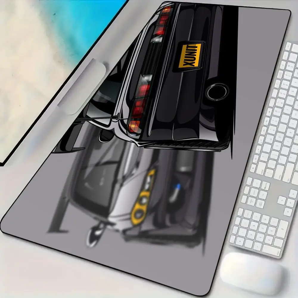 

Mouse Pad car theme Desk mat with stitched edges Natural rubber base Gaming mat Extended pad suitable for office and gaming