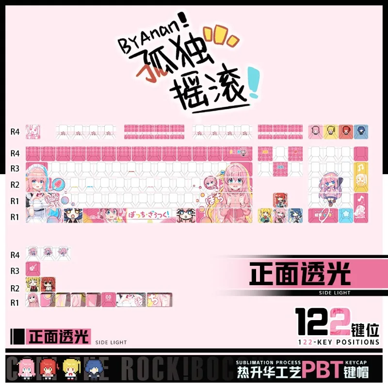 Goto Yili Theme Anime Keycaps Mechanical Keyboard Original PBT Custom Cute Keycaps PC Game Keyboard Collection Gift Keycaps