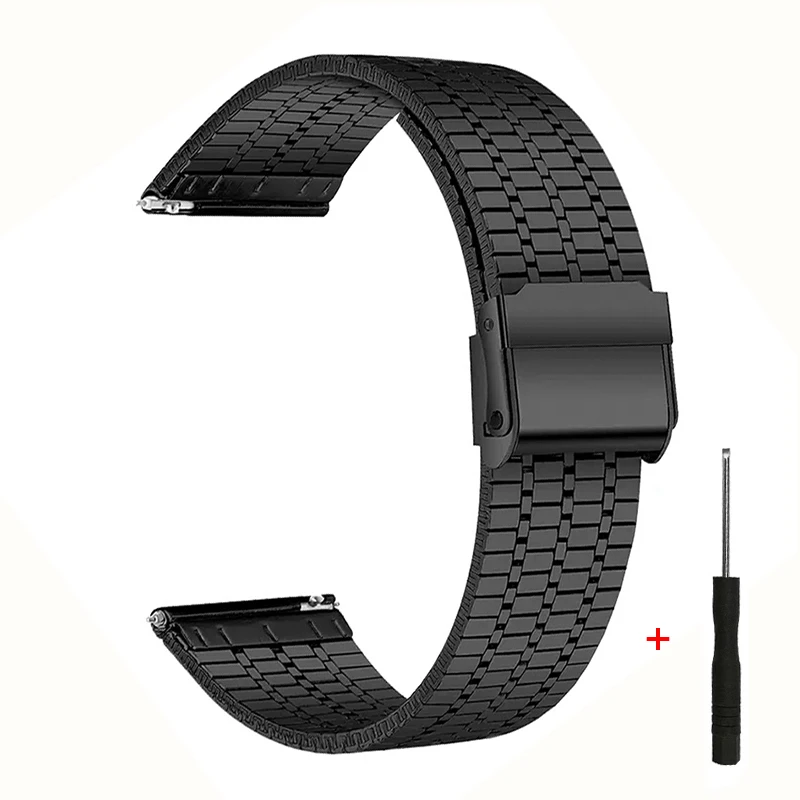 22mm Mesh Band For Xiaomi Watch S4 S3 S2 S1 Stainless Steel Watch Strap Loop For Mi Color 2 Redmi Watch 5 Active Lite