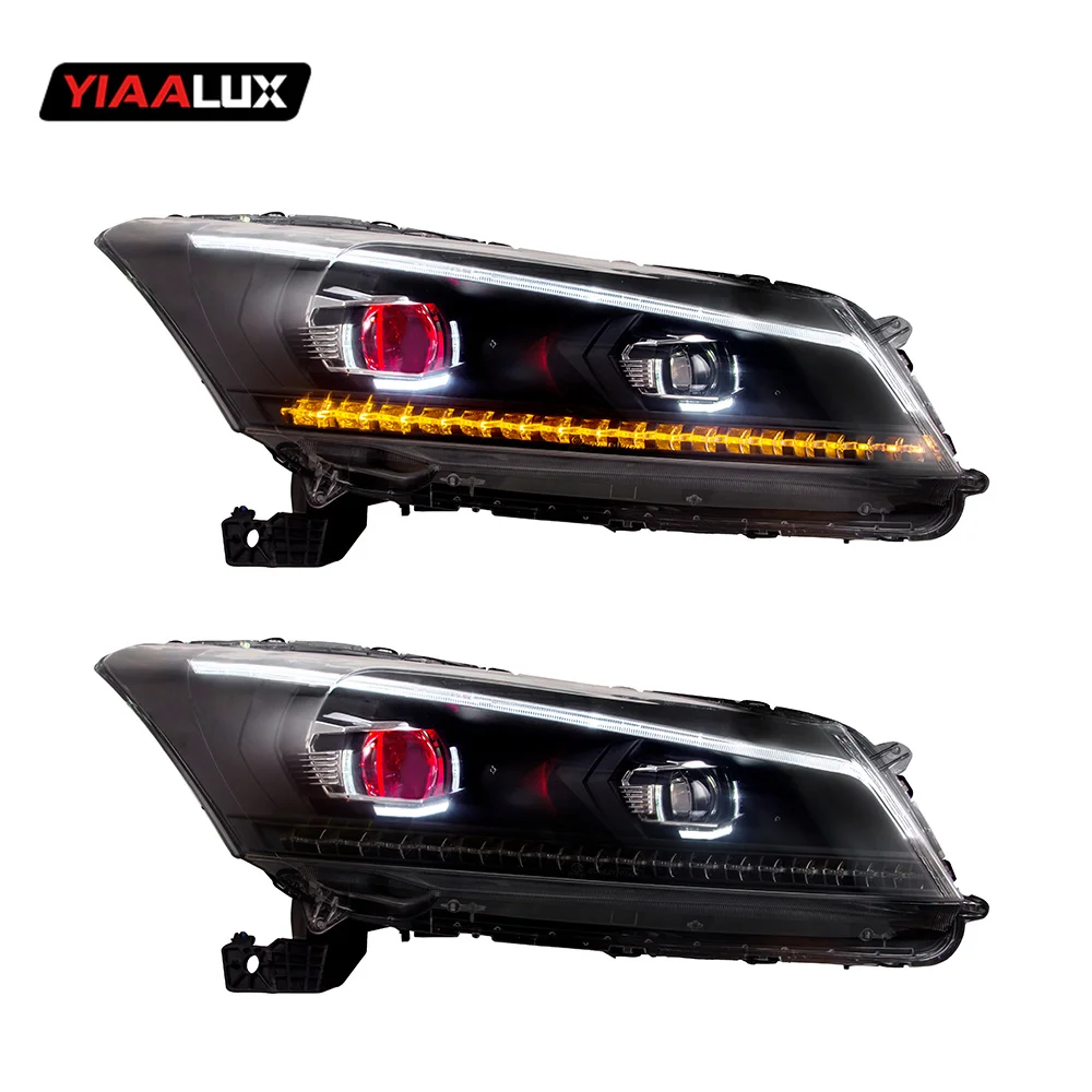 

Vland Front Lamp Assembly Demon Eye Headlights For HONDA ACCORD 2008-2013 LED Headlight