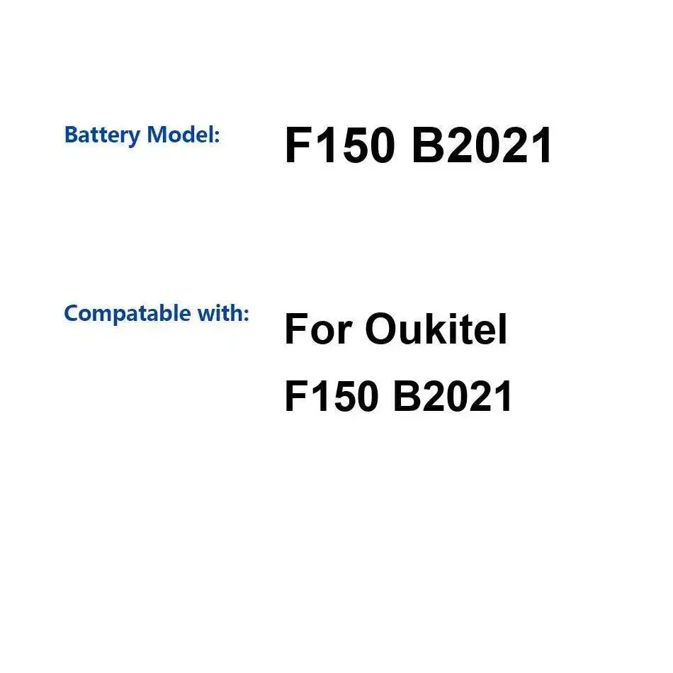 

8000Mah Reliable Power Supply For Oukitel F150 B2021 Mobile Phone Battery