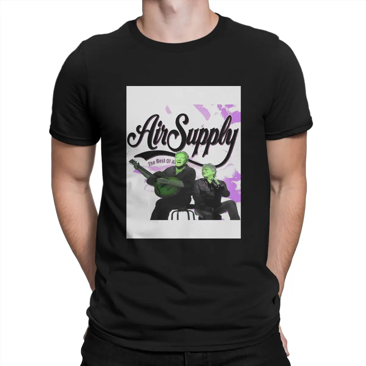 Men T-Shirt The World-renowned Slow Rock Group Of The 70s And 80s Funny Pure Cotton Sleeve Air Supply T Shirt