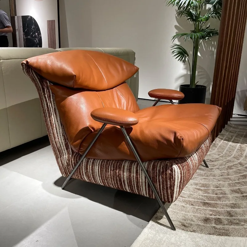 Home leisure single rental house sofa Italian light luxury
