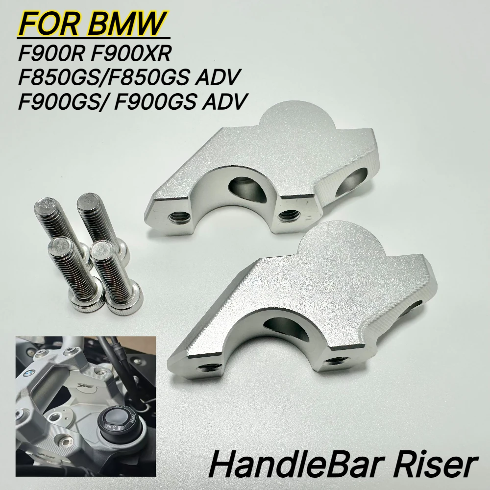 Accessories Motorcycle HandleBar Riser Clamp Extend Heightening For BMW F900 F900R F900GS F900XR F850GS ADV F850 Adventure