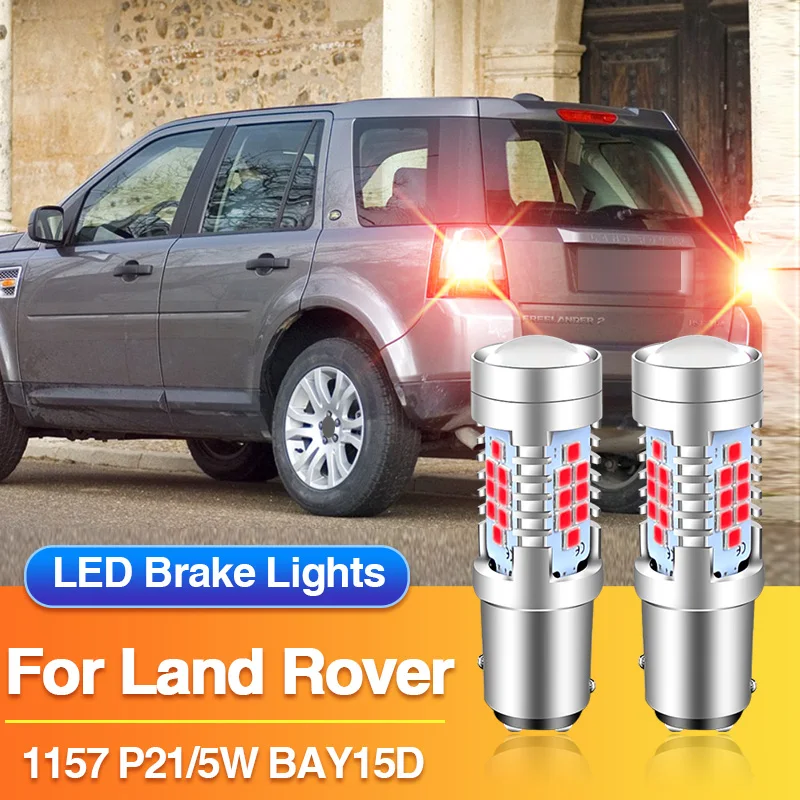 2PCS P21/5W LED Brake Light 1157 BAY15D Red Tail Lamps for Land Rover Defender Pick Up/Defender Platform Chassis/Discovery 2 3
