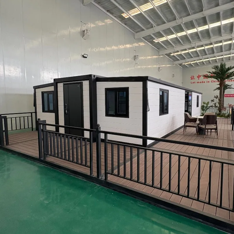 Customized Extendable Home 20ft 40ft Prefab Expandable Container House Steel Portable Prefabricated Villa 2Bedroom With Bathroom