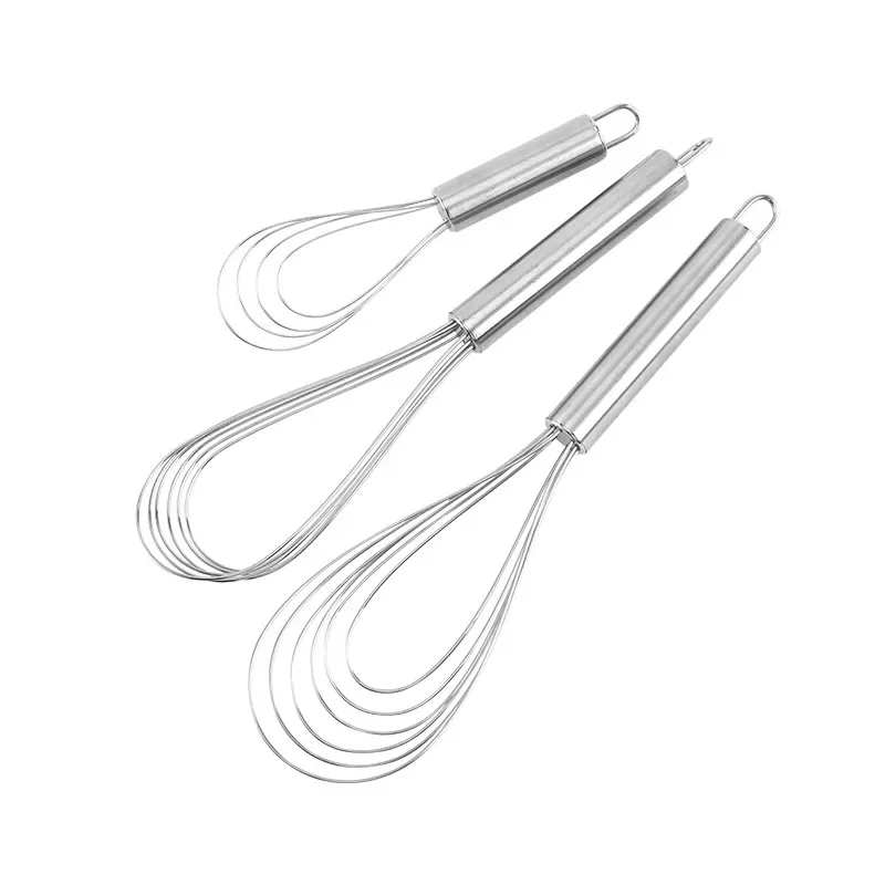 All-steel Thin Tube Whisk Baking Gadgets Creative Fan-shaped Stainless Steel Whisk Multifunctional Hand-held Stirring Rod