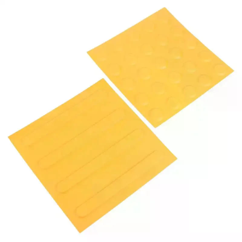 PVC Tactile Paving Tiles Long Service Life Anti-Skid Surface for Sidewalk Blind Path Airport Terminal Public Area Construction
