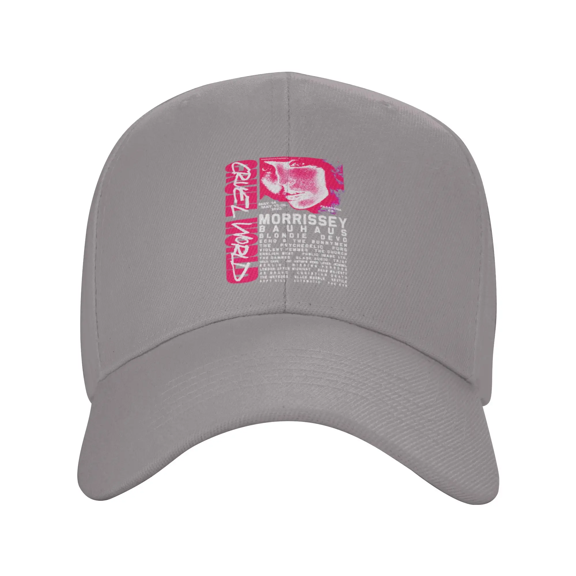 Cruel world festival line up Trendy Baseball Cap Marathon Solid Color Hip Hop Cap