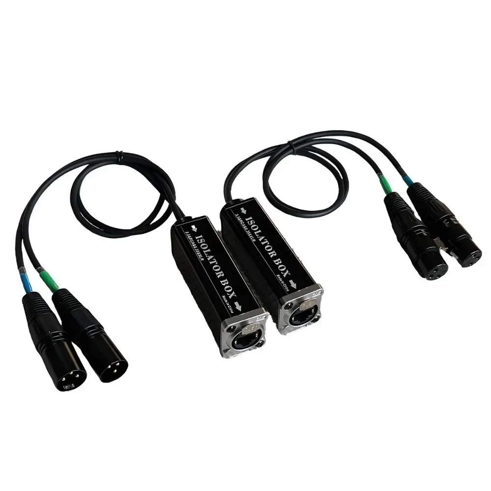 4-Channel Canon network cable extender, four-channel DMX512 network signal extender, anti-interference extension of 300 meters