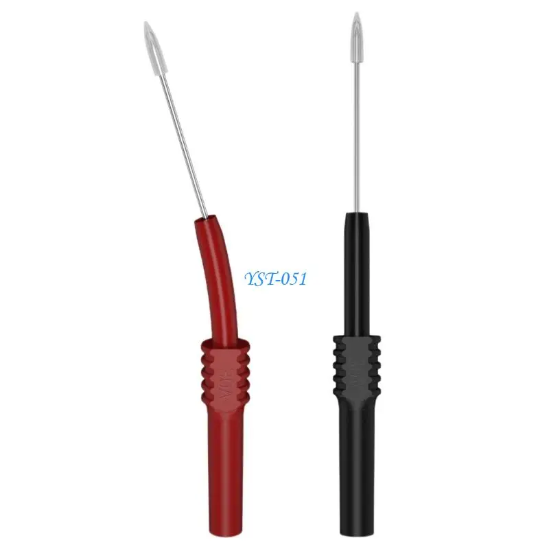 

E15A Multimeter Needle Probe Pin, Extendable Needle Probe Set Not-Destructive Piercing Needle Probe for 4mm Banana Plugs
