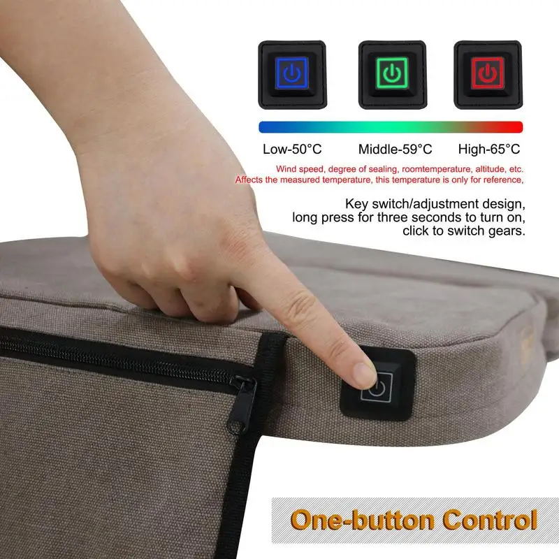 Foldable Bleacher Stadium Seat Cushion Portable Heating Pad for Outdoor Sports Home Offices Traveling Camping Fishing Supplies