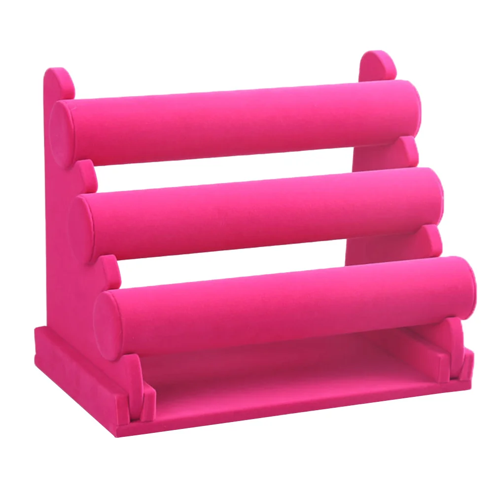 3 Tier Detachable Bracelet Display Stand Jewelry Organizer Rack for Bangles Bracelets Scratch Splash Protection
