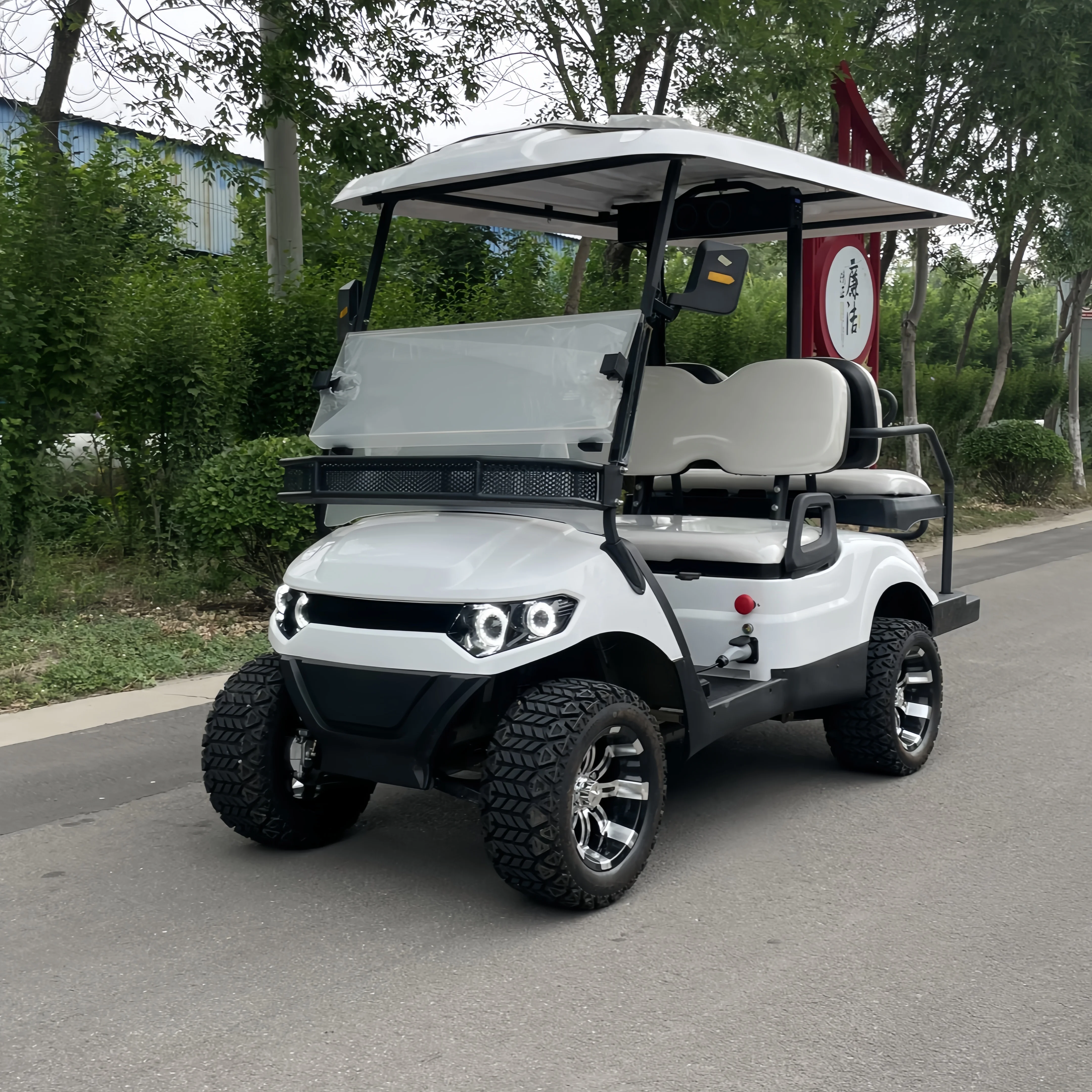 Carrinho de golfe elétrico Ezgo moderno de luxo, 6 lugares, novo projetado, preço de fábrica, 6 lugares, 2022