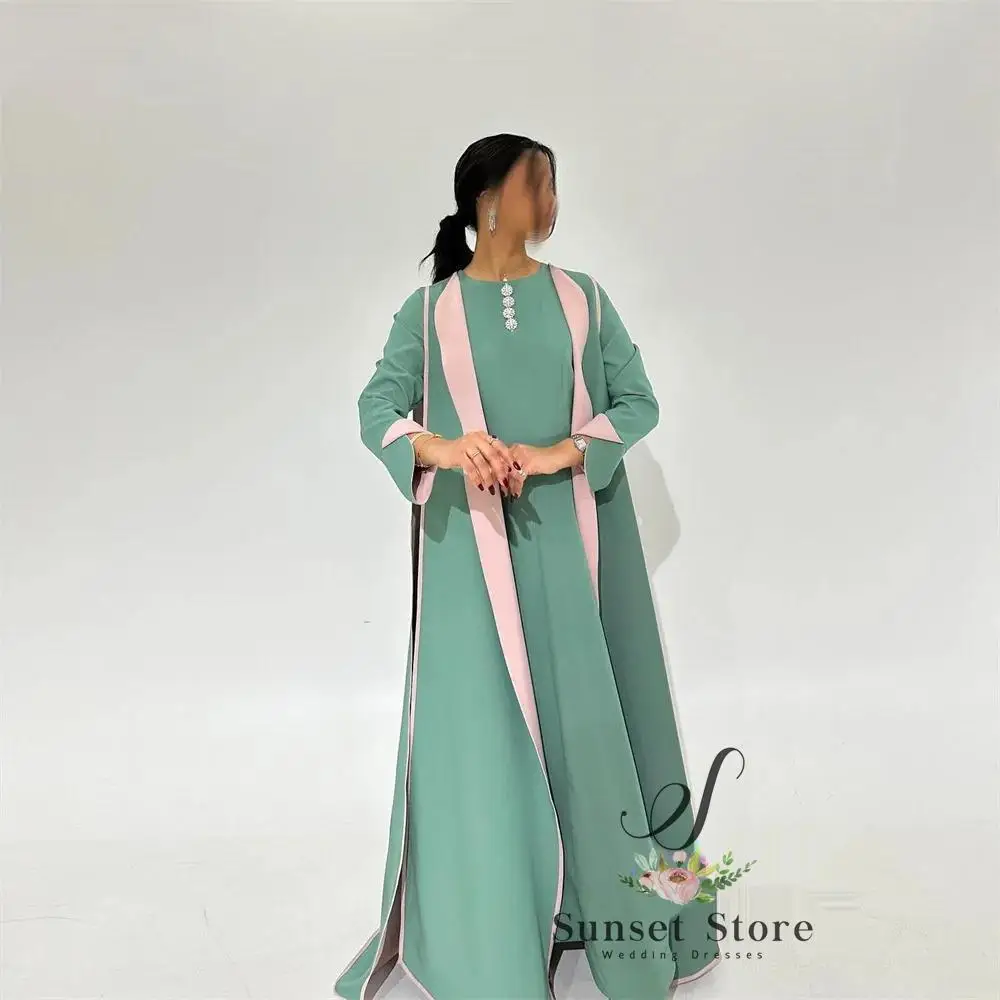 تخصيص الديكور الرسمي سطر س الرقبة مناسبة مخصصة ثوب طويل Es عارضة