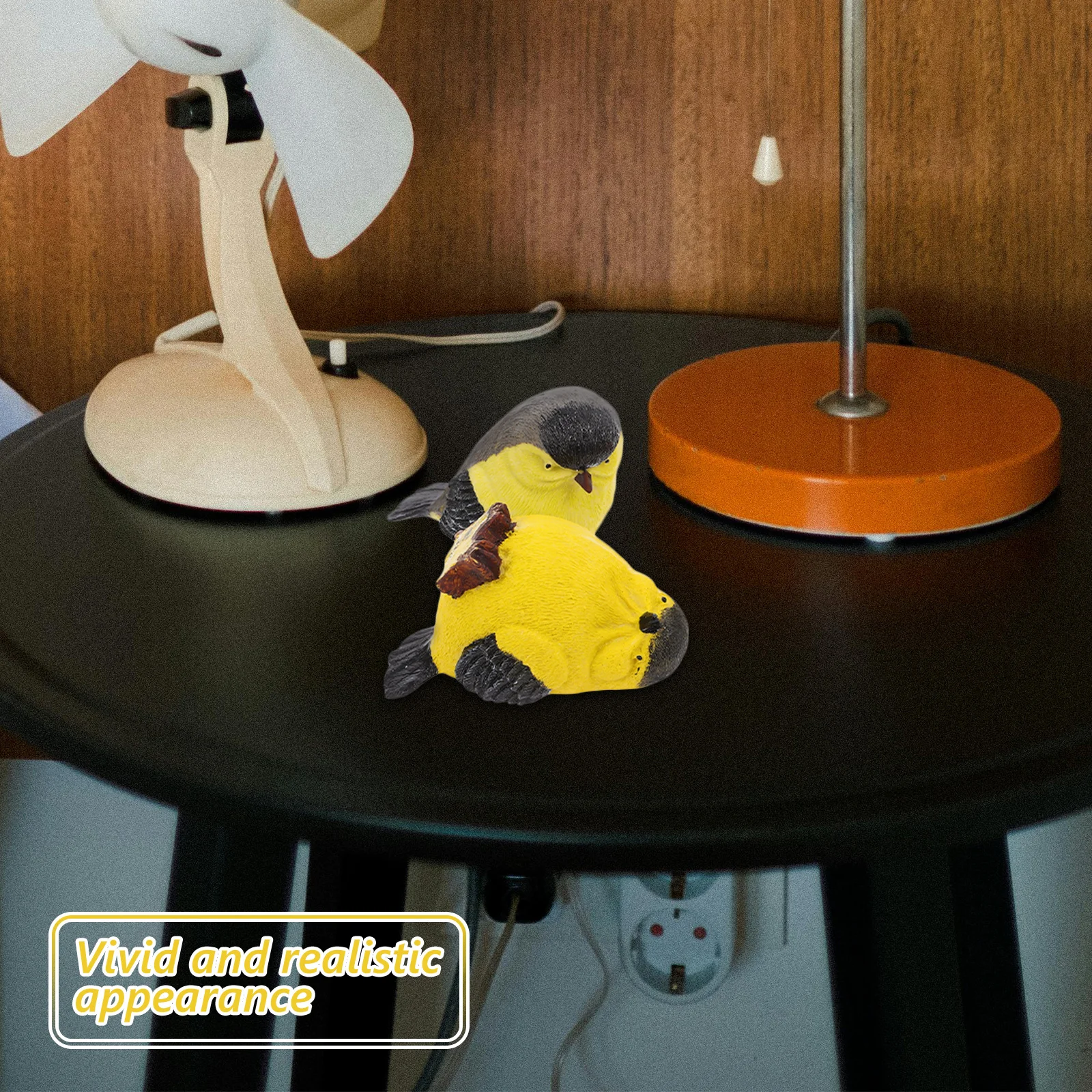 

3Pcs Artificial Style Resin Bird Ornament Party Flower Arrangement Garden Bedroom Lifelike Decoration