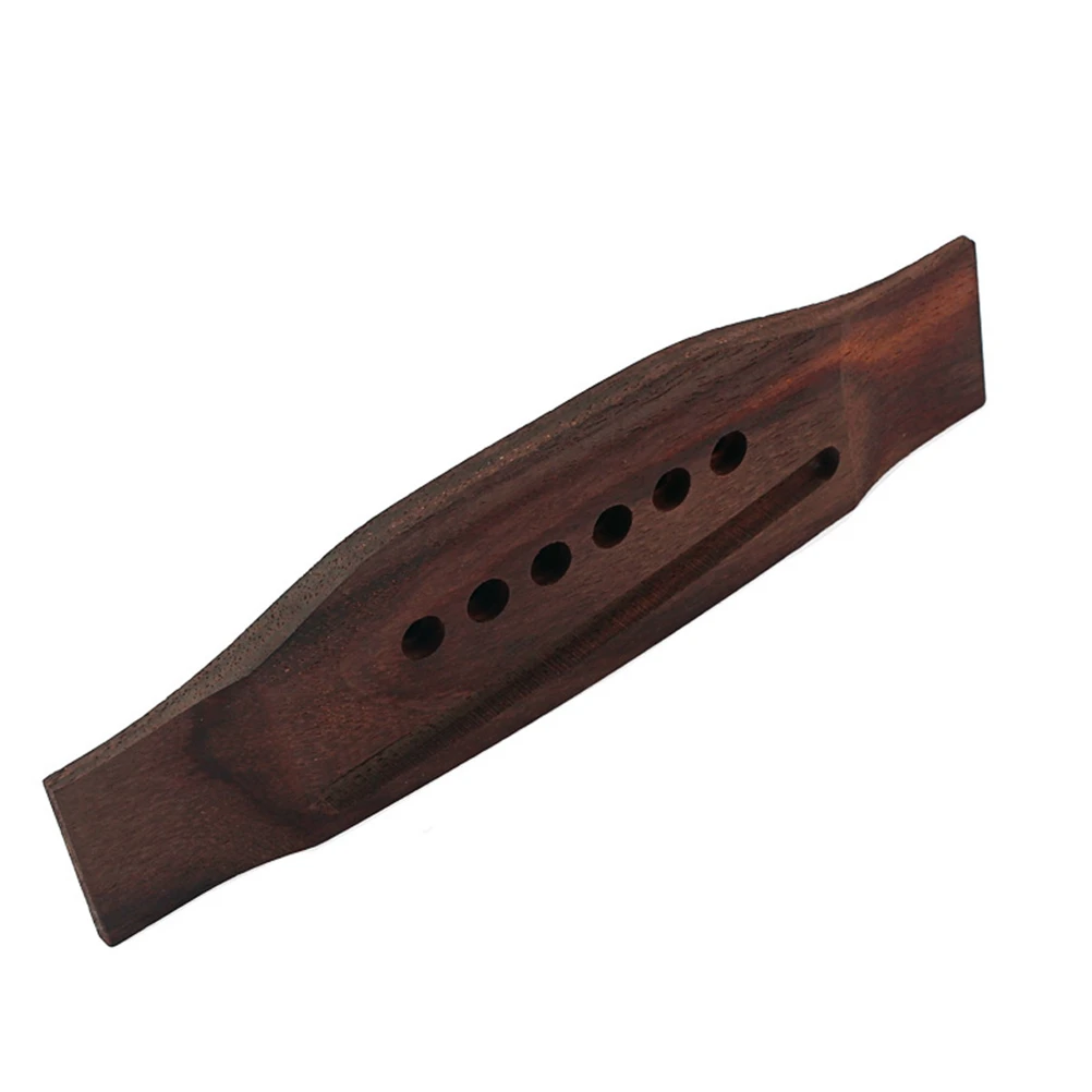 

6 -String Key Piano Bridge Acoustic Guitar Replacement Component Saddles Coffee Rosewood