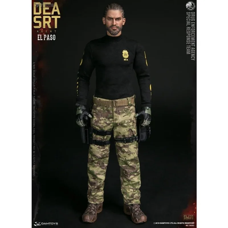 Damtoys original 1/6 de pessoal móvel série srt equipe de resposta especial anime figura de ação modelo brinquedos modelo presentes para meninos