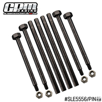 GPM Medium Carbon Steel Completed Suspension Inner And Outer For SLEDGE MONSTER TRUCK-95076-4 TRAXXAS 1/8