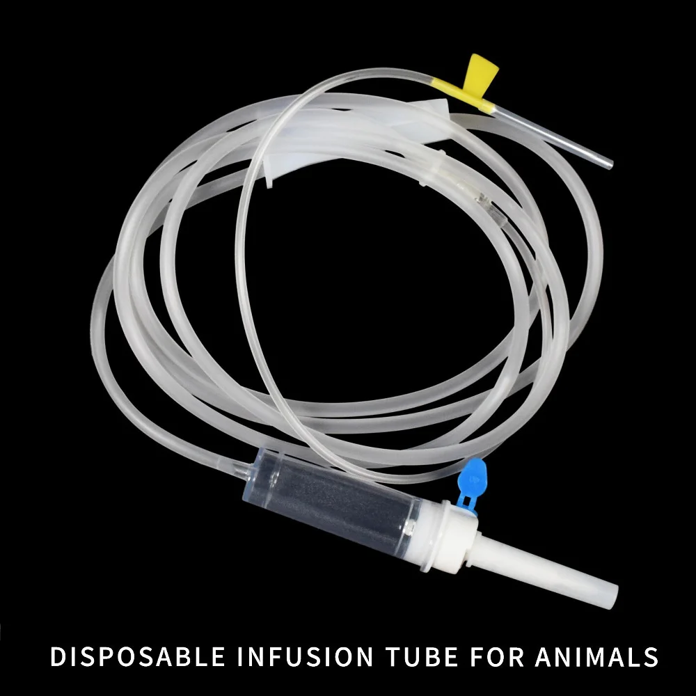 Veterinärmedizinisches Einweg-Infusionsset, Intravenöse Infusionsnadel für Schweine, Rinder und Schafe, Tierische Tropfinjektions-Verlängerungsinfusionsnadel, Länge 181 cm – Detail 1