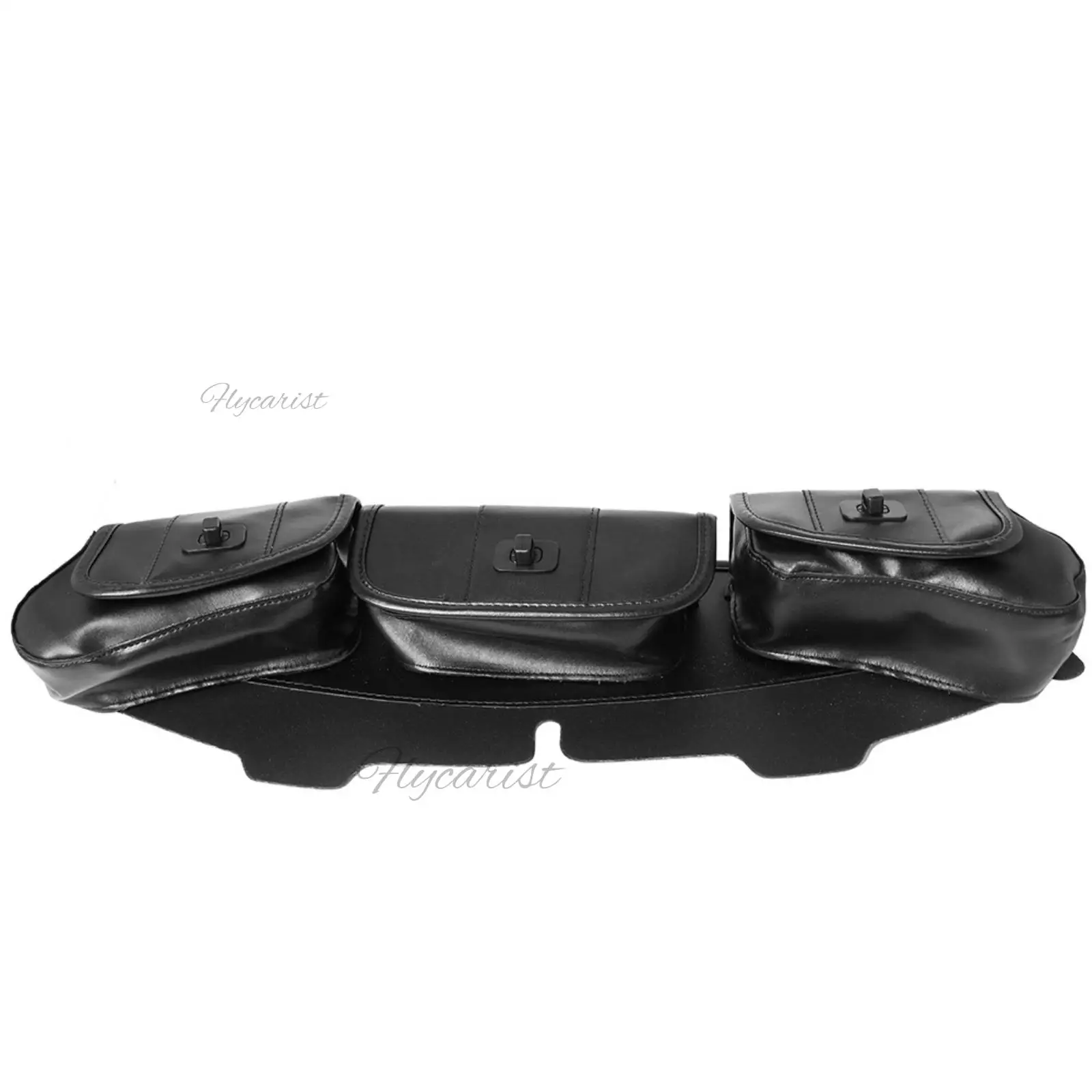 3 Pocket Windshield Bag Fairing Pouch For Harley Davidson Touring Electra Glide 1996-2013