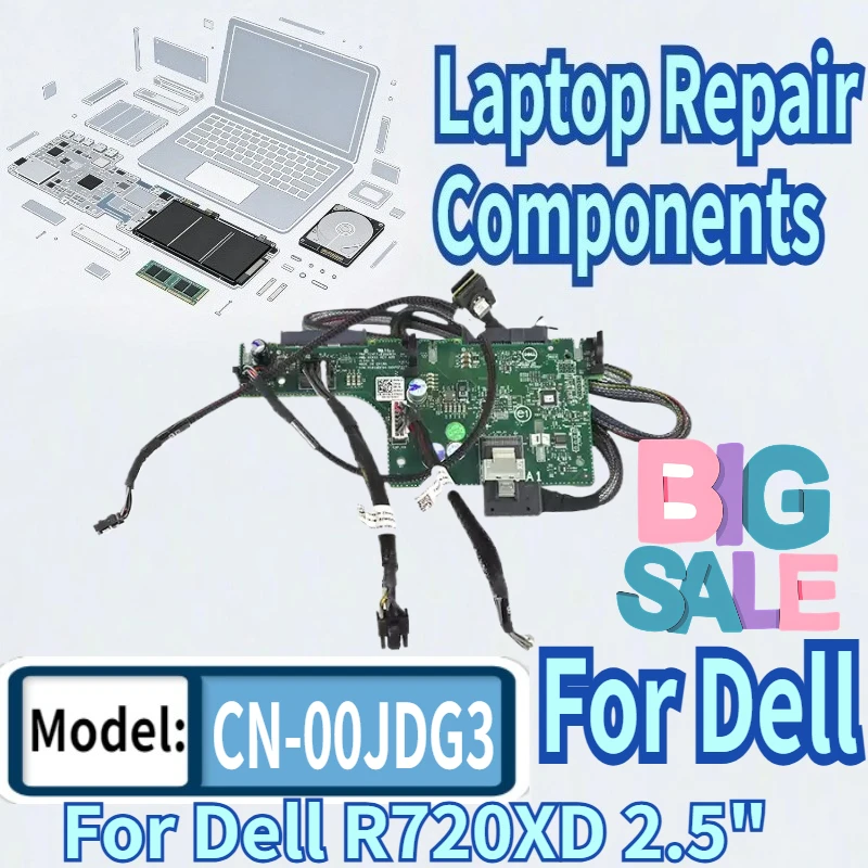 

90% новый, для Dell R720XD, 2,5-дюймовый жесткий диск, плата подключения HDD 0JDG3 CN-00JDG3 00JDG3