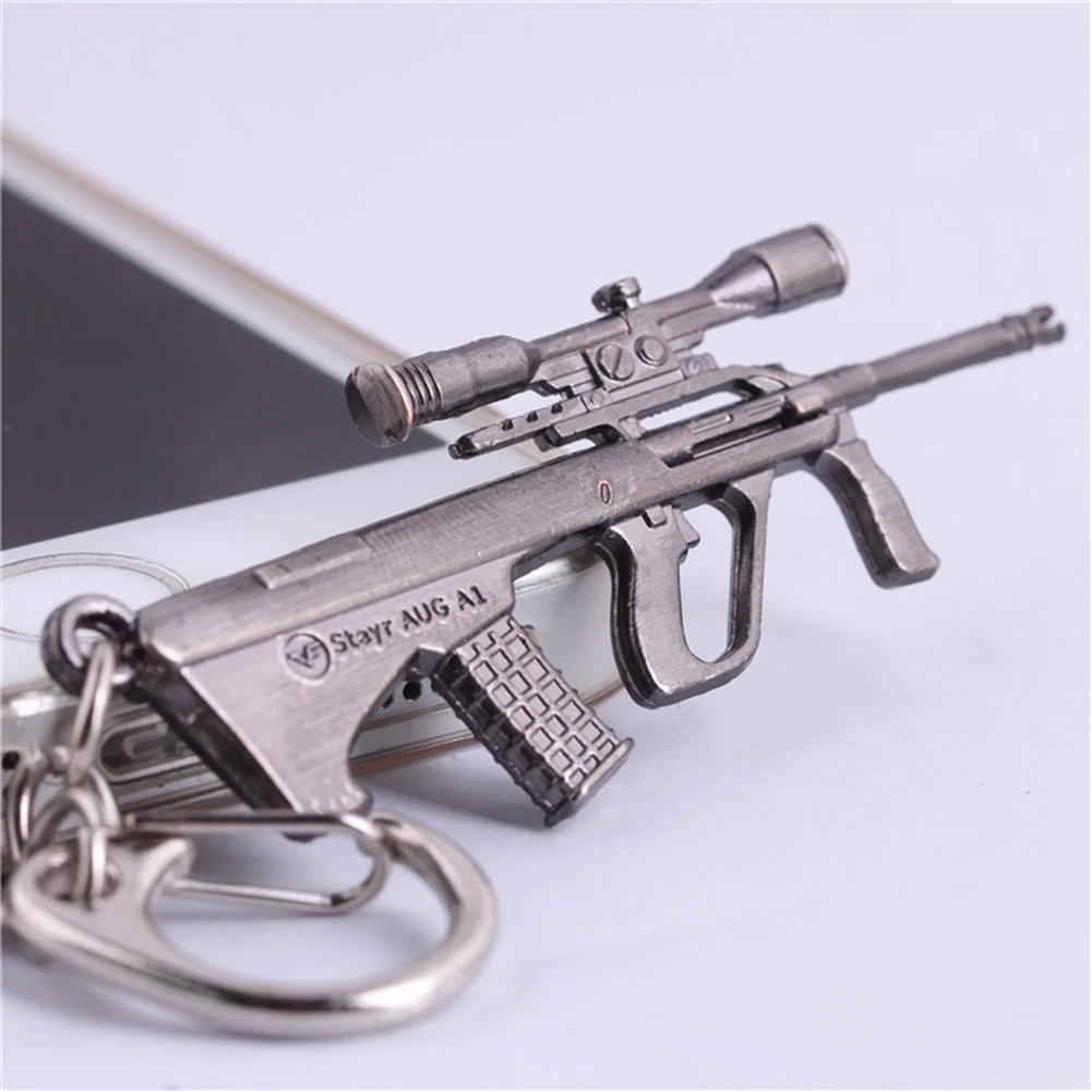 AK47 M16 Gun Keychain Men Trinket Key Chain Ring Rifle Male Jewelry Souvenirs Gift