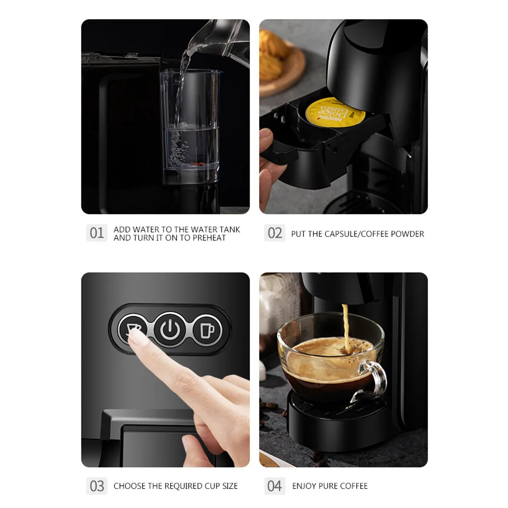 Kantoor Klein Koffiezetapparaat Capsule Espressomachine Commercieel Klein Automatisch Koffiezetapparaat Huishoudelijk Koffiezetapparaat