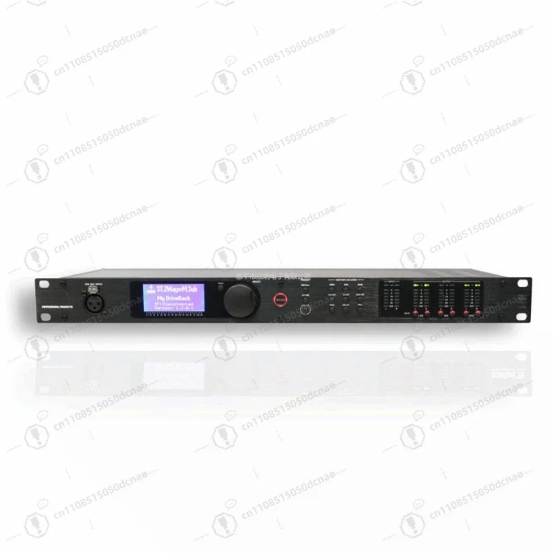 2 In 6 Out Digital Audio Processor Professional Stage Line Array Speaker Crossover KTV Bar Sound Effect for PA2