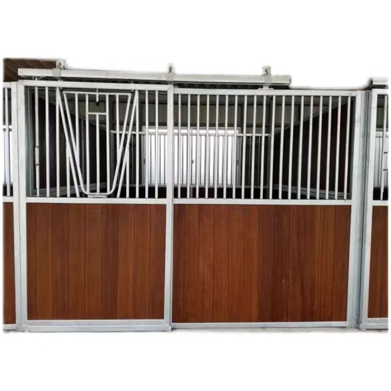 

Custom Metal Farm Door Horse Stable Panels Bamboo Wood Board Animal Cages For Sale