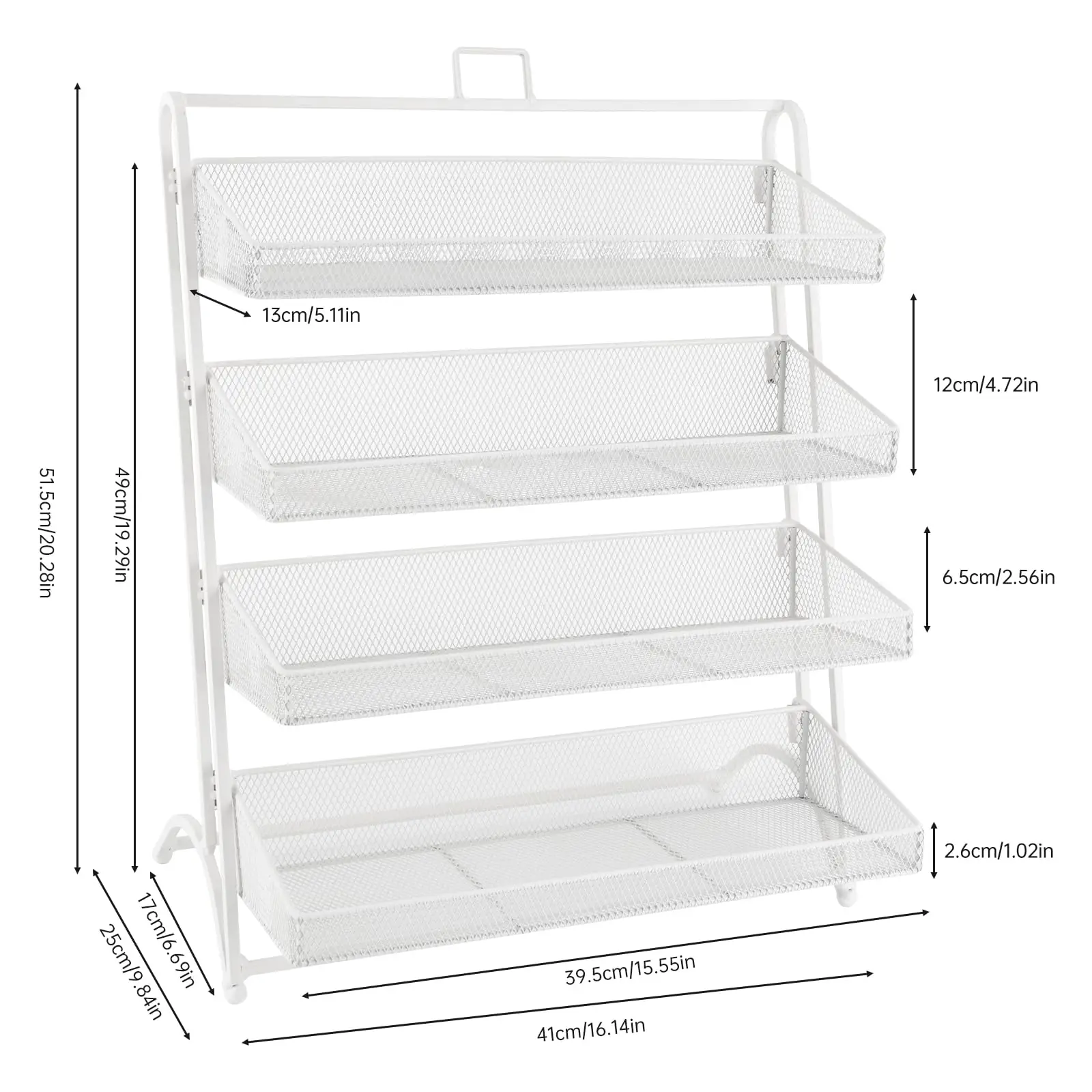 4-Tier Candy Display Rack, Snack Rack Display Stand, Chip Rack Display Stand, Merchandise & Snack Display Stand, Snack Holder for Co