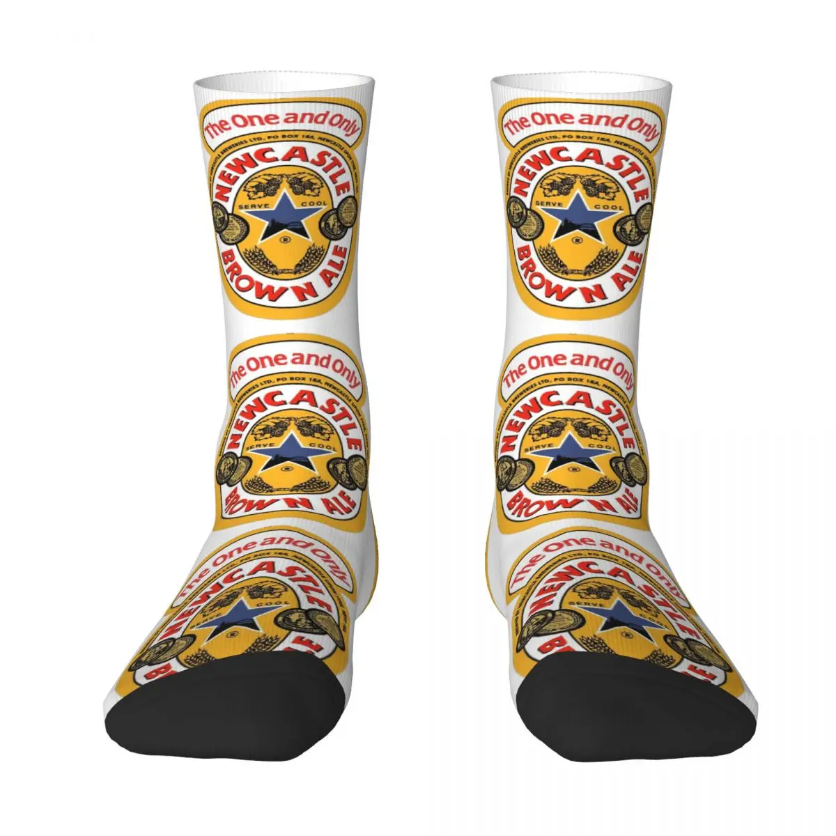 

Newcastle Brown Ale Socks Harajuku Super Soft Stockings All Season Long Socks Accessories for Unisex Christmas Gifts