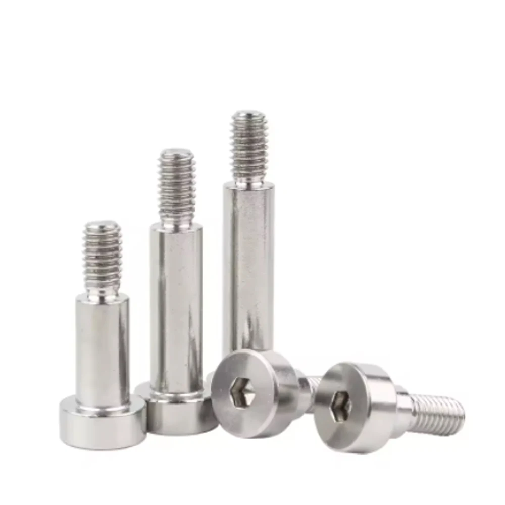 304 Stainless Steel Hex Socket Shoulder Screws Set M3 M4 M5 Allen Head Shoulder Roller Bearing Stop Bolts Assortment Kit20/30PCS