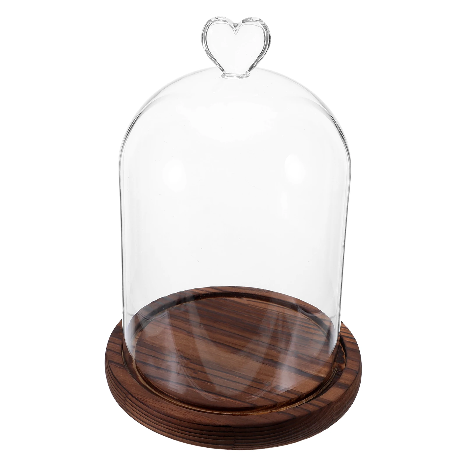 

Transparent Glass Dome Dustproof Display Case for Eternal Flowers DIY Collectibles Home Office Tabletop Decor Christmas