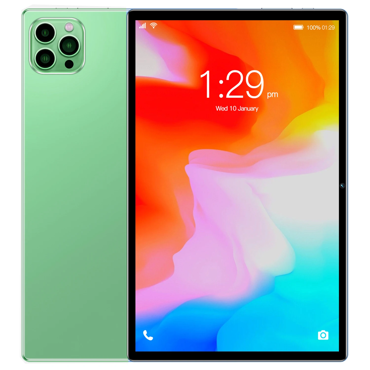 Новый Google Pad 10,1-дюймовый Android 13 Планшеты Восьмиядерный процессор 4 ГБ ОЗУ 64 ГБ ПЗУ Двойная сеть Wi-Fi Двойные камеры Планшетный ПК 5000 мАч
