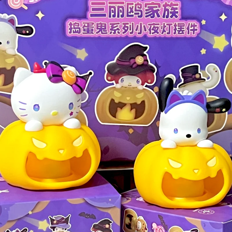 

Youpin Аутентичная озорная серия Тыквенный ночник Орнамент ручной работы Слепая коробка Подарок на Хэллоуин Kuromi