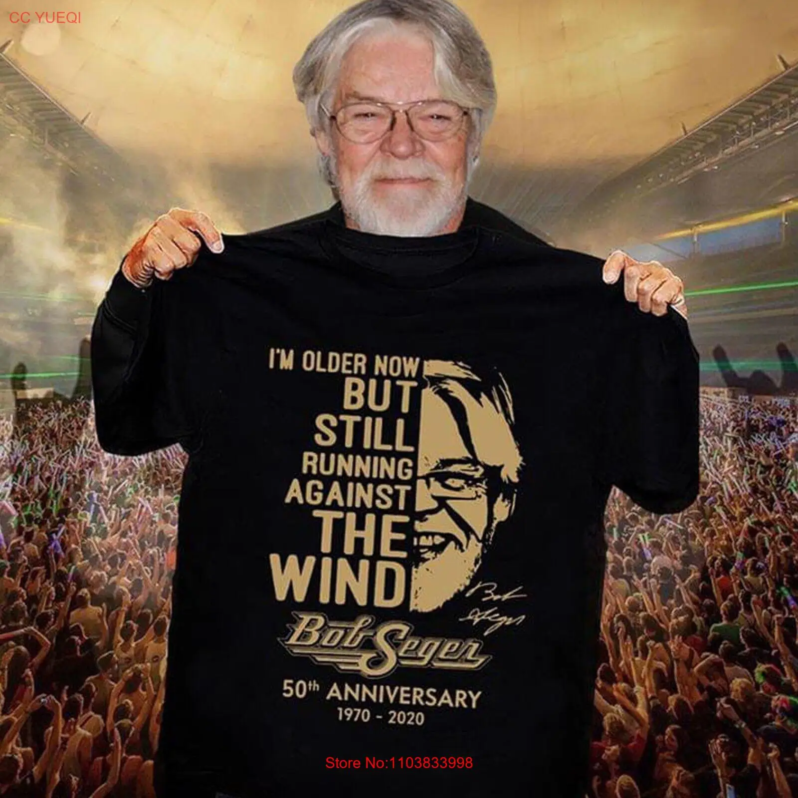 bob seger against the wind t shirt Cotton Men S-235XL T-Shirt 1U35