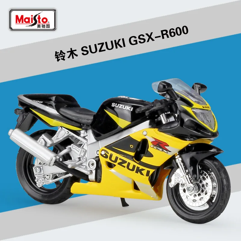 

Halolo Maisto 1:18 SUZUKI GSX-R600 Model Car Simulation Alloy Motorcycle Metal Toy Car Children's Toy Gift Collection B553