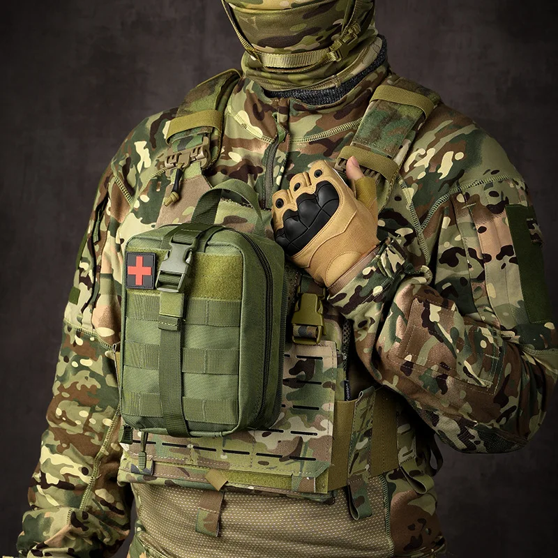 

Tactical First Aid Kits Molle Medical Bag Camping Survival Molle EDC Tool Outdoor Hunting Emergency Camo Bag