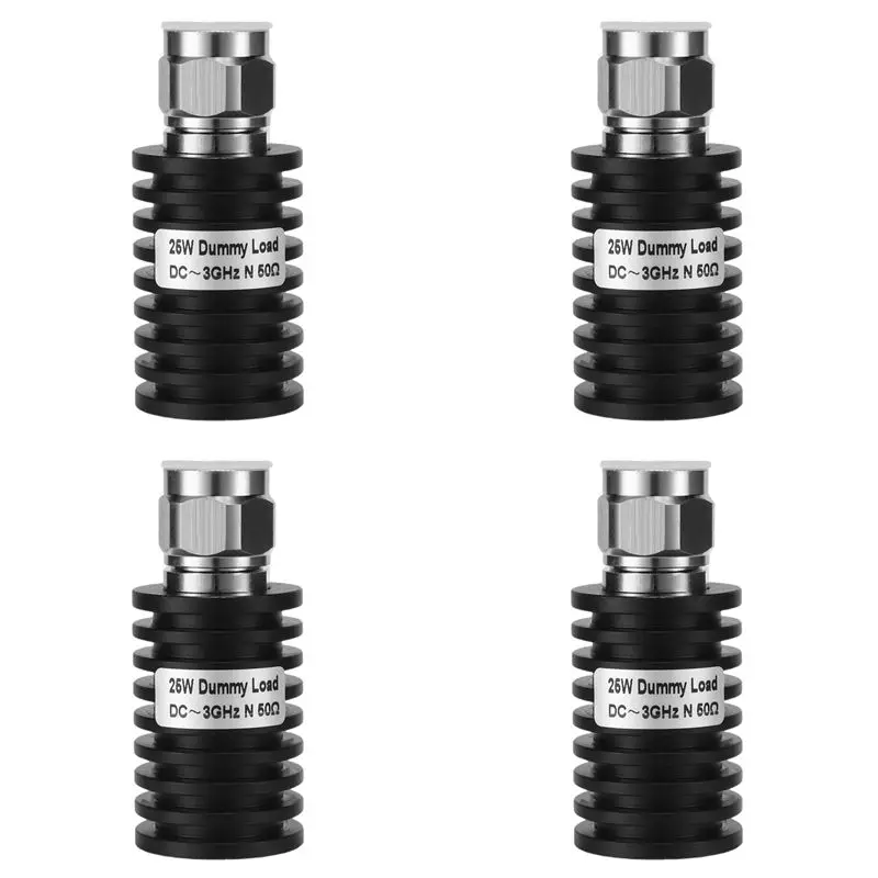 Y50A-4X RF Coax 25W N Male Connector Small 50 Ohm DC-3Ghz , Dummy Load Plug