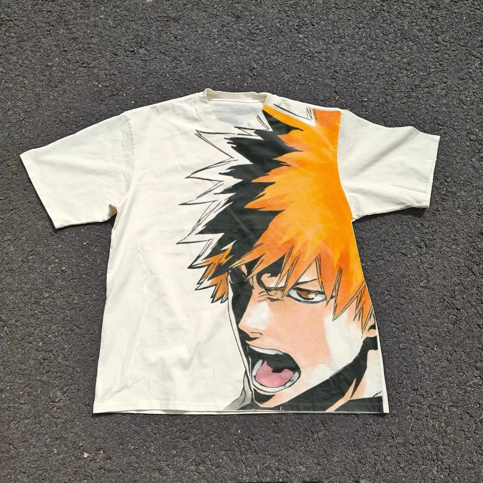2026 Bleach Classic Anime Ichigo Kurosaki Graphic Vintage T-Shirt Cotton Graphic Tee Men Women Summer Streetwear Ins Y2k