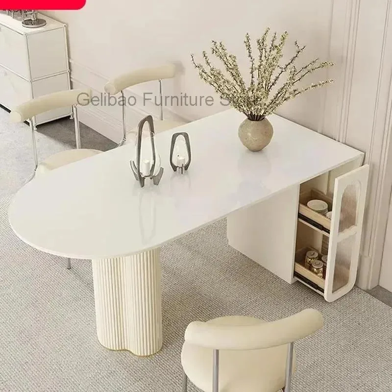 Afbeelding 4: Restauranttafels Keukentafel Opklapbaar Keramiek Eetkamer Moderne kamers Luxe Elegant