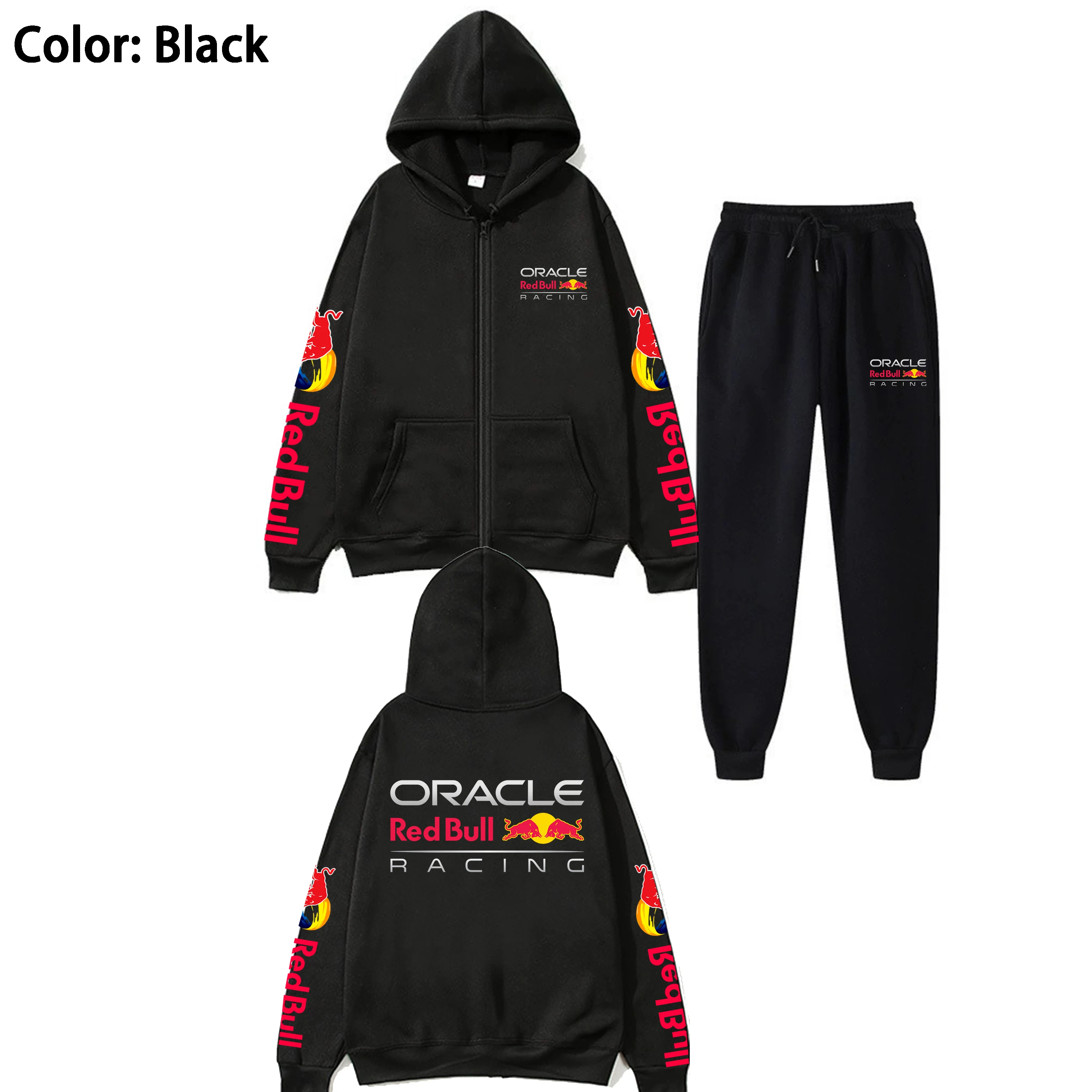 

Men's Spring and Autumn New Red Bull Racing Extreme Sports Zipper Hoodie Women's Zipper Sportswear Fashion Couple Coat 20 Colors